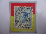Stamps : Asia : Sri_Lanka :  Ceilán-Der. Salomón West Ridgeway Dias Bandaranaike (1899-1959)- Conmemoración del Primer Ministro.