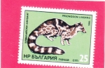 Stamps Bulgaria -  Bonded Linsang (Parvoonds Linsang) 