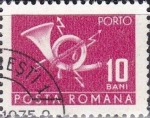Stamps Romania -  Correos y Telecomunicaciones II, Cuerno postal con relámpago