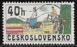 Stamps Czechoslovakia -  Bicicletas antiguas