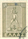 Stamps : Europe : Greece :  Antiguo Coloso de Rodas