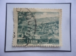 Stamps Lebanon -  Zahle (libano) - La Novia del Valle de Beca - Panorámica de Zahlé- Sello de 50 Piastra Libanesa. año