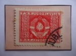 Stamps Yugoslavia -  Escudo de Armas - Símbolos de Estado. - Sello de b2.50 Din, año 1946