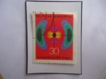Stamps Germany -  Funkausstellug 1969 Stuttgart- Campo Electromagnético-Sello emitido para dar a conocer la exposición