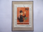 Stamps Hungary -  Happy New Year  Feliz Año Nuevo 1963