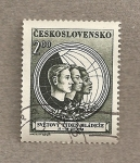 Stamps Czechoslovakia -  Jóvenes de tres razas