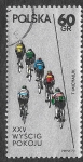 Stamps Poland -  1876 - XXV Carrera Ciclista Varsovia-Berlín-Praga