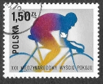 Stamps Poland -  2214 - XXX Carrera Internacional de Ciclismo por la Paz. Varsovia-Belín-Praga.