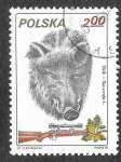 Stamps Poland -  2451 - Jabalí