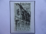 Sellos de Europa - Espaa -  Ed:1996-Casa en la Ciudad de Santiago de Queretaro (mexico)-Exploradores y Conquistadores de Americ