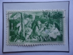 Stamps Spain -  Ed:Es 1672- Navidad 1965- Nacimiento-Oleo del Pintor Español: Juan Bautista Maino (1569-1649)