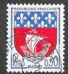 Sellos de Europa - Francia -  1095 - Escudo de París