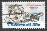 Sellos de America - Estados Unidos -  C100 - Glenn Curtiss
