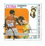 Stamps Cuba -  XXII Juegos olímpicos Moscú 80