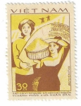Stamps Vietnam -  Oficios. Agricultor