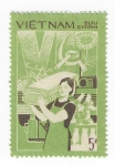 Stamps Vietnam -  Oficios. Industria textil