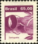 Stamps : America : Brazil :  Seringueira. Árbol de caucho.
