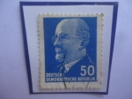 Sellos de Europa - Alemania -  Walter Ulbricht (1893-1973)-Jefe del Estado de la república Democrática (1960-1973)