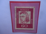 Stamps Germany -  Deutsche Bundes Post- Johann Christoph Friedrich Schiller (1759-1805) Poeta, Filósofo, Dramaturgo, H