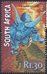 Sellos del Mundo : Africa : Sudfrica : 1971 - Sophia Mazibuko, The rain bull