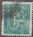 Stamps India -  1980 - Farmer and Agricultural Symbols