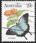 Stamps Australia -  mariposas