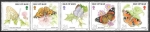 Stamps : Europe : Isle_of_Man :  mariposas