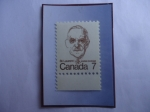 Stamps Canada -  St.Laurent - (Louis Stephen Saint Laurent-1882-1973)-Abogado- Primer Ministro en 1948/57 - Serie: Ca