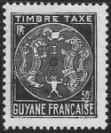 Stamps : America : French_Guiana :  timbre taxe