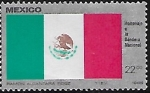 Stamps : America : Mexico :  Homenaje a la bandera nacional.