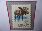 Stamps United States -  Moose (Alces Alces)- Serie: Capex