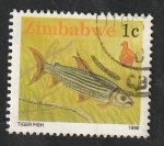 Sellos de Africa - Zimbabwe -  192 - Pez tigre