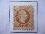 Stamps Austria -  Franz Joseph (1830-1916)- Serie: Emperador francisco José (1867/84)- Sello de 15 kreuzer Austro-Húng