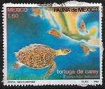 Stamps : America : Mexico :  Tortuga de carey.