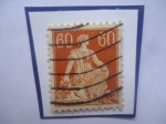 Stamps Switzerland -  Figura Alegórica a la personificación Femenina Nacional Suiza-Helvetia con Espada.