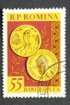 Stamps Romania -  Monedas