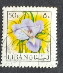 Stamps Lebanon -  Flores