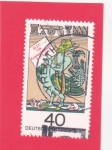 Stamps Germany -   Hans Jacob Christoff von Grimmelshausen, escritor