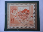 Stamps Trinidad y Tobago -  Escudo de Armas de la Colonia - Elizabeth II