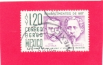 Sellos de America - M�xico -  constituyentesde 1857 