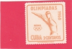 Stamps Cuba -  OLIMPIADA ROMA'60