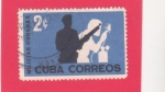 Sellos de America - Cuba -  milicias obreras