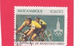 Stamps Mozambique -  OLIMPIADA MOSCU'80