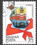 Sellos de Europa - Hungra -  2535 - XXX Aniversario del 1º Ferrocarril