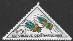 Stamps Central African Republic -  insectos