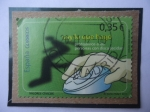 Stamps Spain -  Ed:4640-Valores Cívicos-Mano maniuplando el Mouse de la Computadora- Sello de 0,35 euro, año 2011