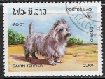 Sellos de Asia - Laos -  Perros - Cairn Terrier 