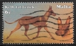 Stamps : Europe : Malta :  Perros - Egyptian Pharaoh Hound 