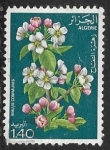 Stamps Algeria -  Flores - Malus Communis