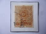 Stamps Morocco -  Figura-Impuesto- Recaudar - Sello de 10 Franco Marroquí, año 1945
